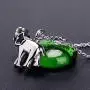 BS Bluesnow Elephant Urn Keepsake Pendant Necklace, Stainless Steel Memorial Ash Cremation Jewelry