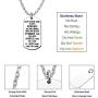 lauhonmin Inspirational Graduation Gifts Necklace - Keep Fucking Going You are Braver Stronger Smarter Than You Think Stainless Steel