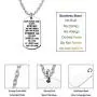 lauhonmin Inspirational Graduation Gifts Necklace - Keep Fucking Going You are Braver Stronger Smarter Than You Think Stainless Steel
