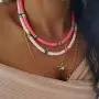 MUYOU Boho Choker Necklace for Women African Heishi Bead Necklace Choker Surfer Necklace Summer Beach Necklaces for Women Girls MUYOU Boho Choker Necklace for Women African Heishi Bead Necklace Choker Surfer Necklace Summer Beach Necklaces for Women Girls