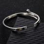 YCSLYW Love Friendship Bracelet Bracelet, with Cubic Zirconia Stainless Steel HingeJewelry, Crystal Oval Bracelet, is The Best Choice for Birthday Gifts and Valentines Day Gifts