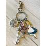 Alice in Wonderland Key Chain with Gift Packaging Alice in Wonderland Jewelry KeyChain Lover