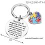 ENSIANTH Autism Teacher Keychain Autism Teacher Gift Autism Jewelry Gift Autism Teacher Appreciation Gift