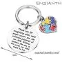 ENSIANTH Autism Teacher Keychain Autism Teacher Gift Autism Jewelry Gift Autism Teacher Appreciation Gift