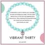 SOLINFOR 30th Birthday Gifts for Women - Amazonite Beads Bracelet - 30 Years Old Jewelry Gift Idea for Her