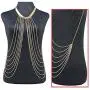 JOJO & LIN 2021 New Gold Body Chain Harness Adjustable with Fine Chain Multirow Necklace Gold Chain Necklace Chain Jewelry Chains for Women
