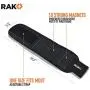 RAK Magnetic Wristband with Strong Magnets for Holding Screws, Nails, Drill Bits for DIY Handyman, Father/Dad, Husband, Boyfriend, Him, Men, Women (Black)