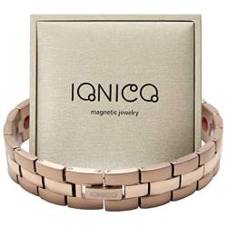 IONICO Rose - Gold Magnetic Therapy Bracelet for Women | Reliefs Arthritis, Carpal Tunnel, migraine, Pain, Blood Pressure | Strong Alternative Medicine Health Energy with Unique Healing Power