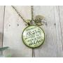 Gutsy Goodness Granddaughter Necklace He is Watching Over You Jewelry Gift from Grandma Grandpa