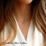 Memorjew 925 Sterling Silver Initial Necklace for Women Girls, Dainty Hypoallergenic Cursive Initial Necklace for Women Girls Jewelry Gifts