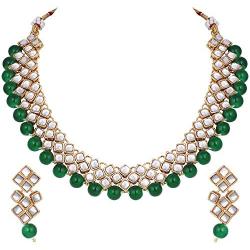 Aheli Stylish Bollywood Wedding Party Wear Necklace Earring Set Indian Ethnic Traditional Jewelry for Women