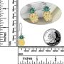Origami Pineapple Earrings for Women Sterling Silver Pineapple Dangle Earrings Gifts for Girls