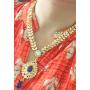 Dancing Girl Blue Indian Kundan Jewelry Set for Women Girls Bridal Necklace Indian Earrings