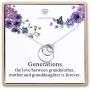 Sterling Silver 3 Circles Necklace - Generation Necklace - Grandmother Mother Daughter Necklaces - Family Necklace - Grandma Gift - Mother Daughter Necklace (Generation Necklace)