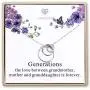 Sterling Silver 3 Circles Necklace - Generation Necklace - Grandmother Mother Daughter Necklaces - Family Necklace - Grandma Gift - Mother Daughter Necklace (Generation Necklace)