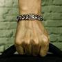 ROWIN&CO Mens Bracelet Heavy Big 316L Stainless Steel Cuban Chain Bracelet Jewelry Hip hop Wrist Link, 8 / 8.5 / 9 inchs
