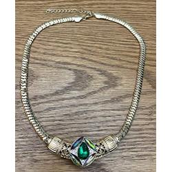 My Prime Gifts Bold Gold Designer Charm Necklace Jewelry Holds One 18-20 Snap Standard Ginger Style Charms