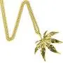 TIDOO Jewelry Mens Stainless Steel Leaf Steampunk Street Style Pendant Necklace Gold TIDOO Jewelry Mens Stainless Steel Leaf Steampunk Street Style Pendant Necklace Gold