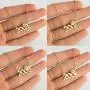 MOROTOLE Birth Year Necklace with Crown 18K Gold Plated Birth Year Number Necklace Stainless Steel Birthday Year Pendant Necklace for Women Girls,1990-2010