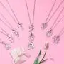 AEONSLOVE Sterling Silver Initial Necklaces for Women, 26 Letters Alphabet Personalized Charm Pendant Necklace with CZ with 18'' Chain, Valentines Day Jewelry Gifts for Women Girls Mom