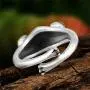 LOVECOM Real 925 Sterling Silver Frog Open Rings for Women Vintage Cute Animal Finger Ring Silver Fashion Party Jewelry Gifts LOVECOM Real 925 Sterling Silver Frog Open Rings for Women Vintage Cute Animal Finger Ring Silver Fashion Party Jewelry Gifts