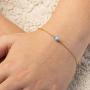 jolliz Gold Bracelet for Women- Dainty Beaded Gold Bracelets- Charm Gold Bracelets for Girls- Gemstone Bracelet