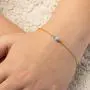 jolliz Gold Bracelet for Women- Dainty Beaded Gold Bracelets- Charm Gold Bracelets for Girls- Gemstone Bracelet