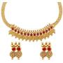 Bodha 22K Traditional Indian Bollywood Designer Gold Coin Necklace Jewelry Set for Girls & Women (SJ_2690)