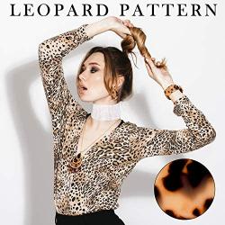 Hicarer Acrylic Leopard Jewelry Set for Women Girls Statement Boho Resin Earrings Necklace Bracelet