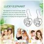 Elephant Earrings Gifts for Women, AEONSLOVE 925 Sterling Silver Womens Lucky Elephant Drop Dangle Earrings Mothers Day Jewelry Gifts for Women Mom Wife Girls