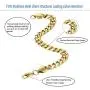 PY BLING 14K/18K Gold Plated Solid Curb Miami Cuban Link Chain Stainless Steel 4mm-8mm Diamond Cut Necklace or Bracelet for Men and Women 7-30 Inches PY BLING 14K/18K Gold Plated Solid Curb Miami Cuban Link Chain Stainless Steel 4mm-8mm Diamond Cut Necklace or Bracelet for Men and Women 7-30 Inches