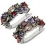 Multi Gemstone Earring Amethyst Garnet Morganite Peridot Promise Wedding Party Earrings Multi Gemstone Earring Amethyst Garnet Morganite Peridot Promise Wedding Party Earrings