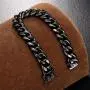 ROWIN&CO Sturdy Miami Cuban Bracelet Chain Mens Black / Rainbow Colorful /18K Gold Plated Thick 316L Stainless Steel Hip hop Jewelry Wrist Link 15mm 8 8.5 9 inchs ROWIN&CO Sturdy Miami Cuban Bracelet Chain Mens Black / Rainbow Colorful /18K Gold Plated Thick 316L Stainless Steel Hip hop Jewelry Wrist Link 15mm 8 8.5 9 inchs