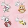 Osemind Elephant Necklace for Women Girls Bee Necklace Ladybug Necklace Owl Necklace Lucky Animal Necklace Earrings Set Meaningful