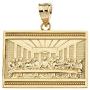 14k Yellow Gold The Last Supper of Jesus with His Disciples Pendant