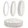 Zealmer Sparkle Multicolor Rhinestone Stackable Stretch Bracelets for Women Zealmer Sparkle Multicolor Rhinestone Stackable Stretch Bracelets for Women