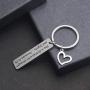 TOGON Christian Keychain She is Clothed with Strength and Dignity Proverbs 31:25 Religious Keychain Faith Jewelry Inspirational Gift for Her