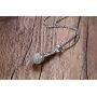 Mealguet Jewlery Stainless Steel Cubic Zirconia CZ Microphone Pendant Necklace for Women with Chain