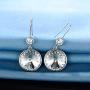 Bella Drop Earrings Crystals from Swarovski 18K White Gold Plated Hypoallergenic Jewelry for Women Girls
