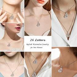 Initial Letter Necklace/Earrings 925 Sterling Silver 26 A-Z English Alphabet Fashion Name Pendant/Studs Earrings Crystal Cubic Zironia Jewelry