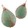 SUNYIK Green Aventurine Teardrop Tree of Life Pendant Necklace,Handmade Copper Wire Wrapped Jewelry