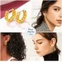 FaithHeart Women Huggie Hoop Earrings-Vintage Celtic Knot/Snake/Chains Charm Hoops for Teen Girls Sleeping Earring Jewelry
