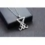COMTRUD Sigil of Lucifer Satan Satanic Symbol Necklace Premium Stainless Steel Satan Goth Gothic Pendant, Religions Jewelry for Men Women COMTRUD Sigil of Lucifer Satan Satanic Symbol Necklace Premium Stainless Steel Satan Goth Gothic Pendant, Religions Jewelry for Men Women