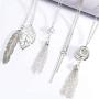 YWLI 8 PCS Long Necklaces for Women - Fashion Pendant Necklace Jewelry, Multi Layer Necklace, Tassel Necklace, Leaf Necklace, Y Necklace, Gifts for Women