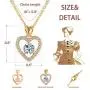 AOOVOO Necklaces for Women, Rose Gold Plated Brass Love Heart Cubic Zirconia Pendant Necklaces Jewelry Gift for Her AOOVOO Necklaces for Women, Rose Gold Plated Brass Love Heart Cubic Zirconia Pendant Necklaces Jewelry Gift for Her