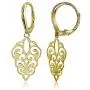 Sterling Silver High Polished Filigree Dangle Leverback Earrings Sterling Silver High Polished Filigree Dangle Leverback Earrings