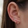 3-4 Pairs Surgical Steel Earrings for Men Gold Small Cartilage Hoop Earrings for Women Hypoallergenic Piercing Huggie Earrings Sets 8-20MM