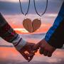 SOOWOOT Wooden Mens Womens Couple Necklace Matching Heart Pendants Friendship Relationship Promise Love Fashion Jewelry Gifts