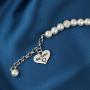 LParkin Sister Bracelets Big Sister Little Sister Middle Sister Bracelet Set Sister Gift Pearl Jewelry