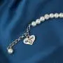 LParkin Sister Bracelets Big Sister Little Sister Middle Sister Bracelet Set Sister Gift Pearl Jewelry
